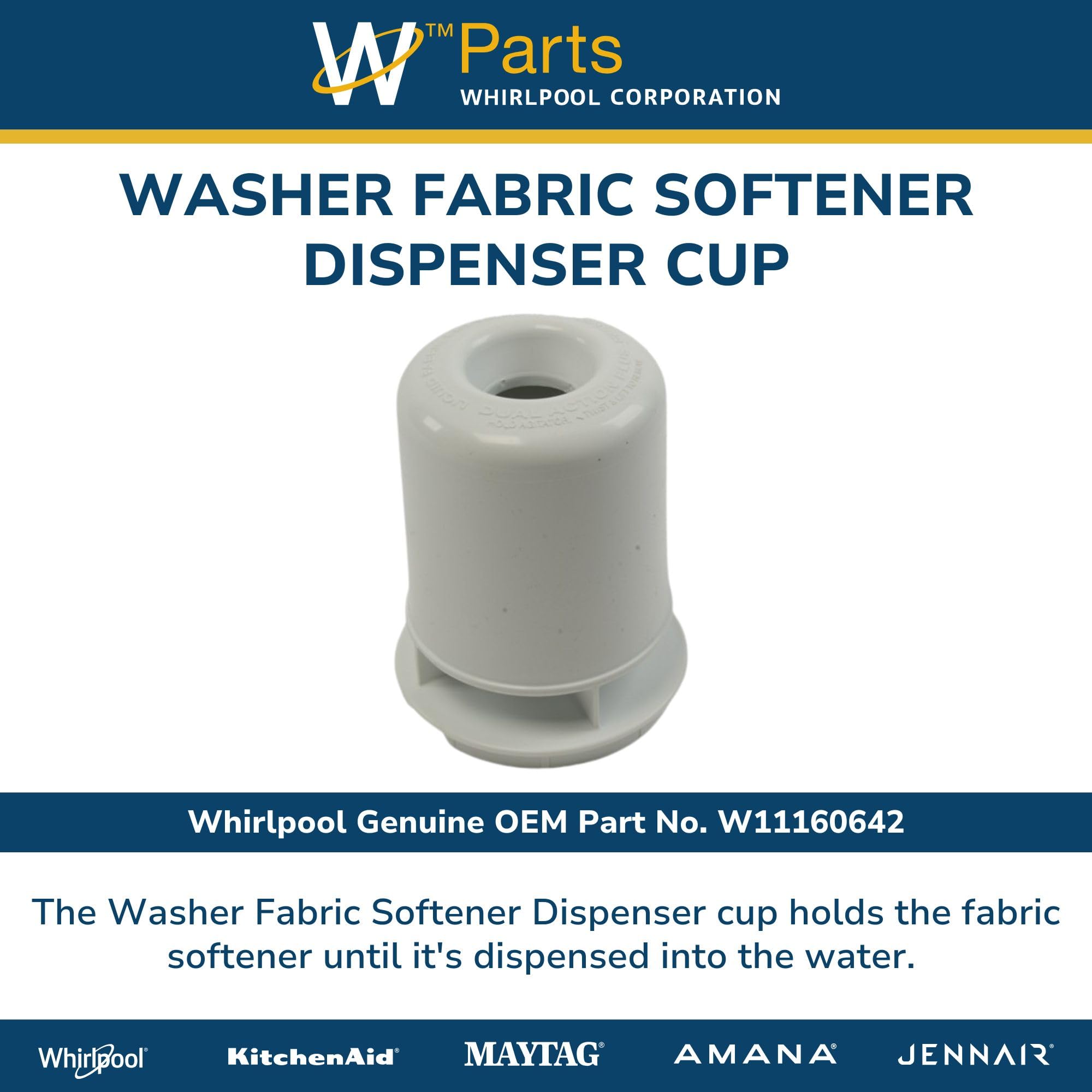 Amazon.com: Whirlpool W11160642 Genuine OEM Washer Fabric Softener